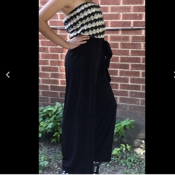 NEW Connected Apparel Strapless Jumpsuit - Picture 4 of 6